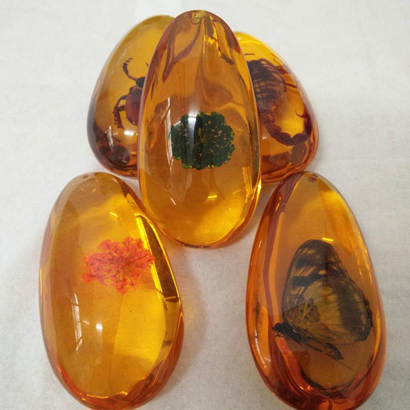 1Pc Insects Amber Gemstone Scorpion Natural Mineral Home Decor Insects Amber Gemstone Diy Hand Crafts Gift