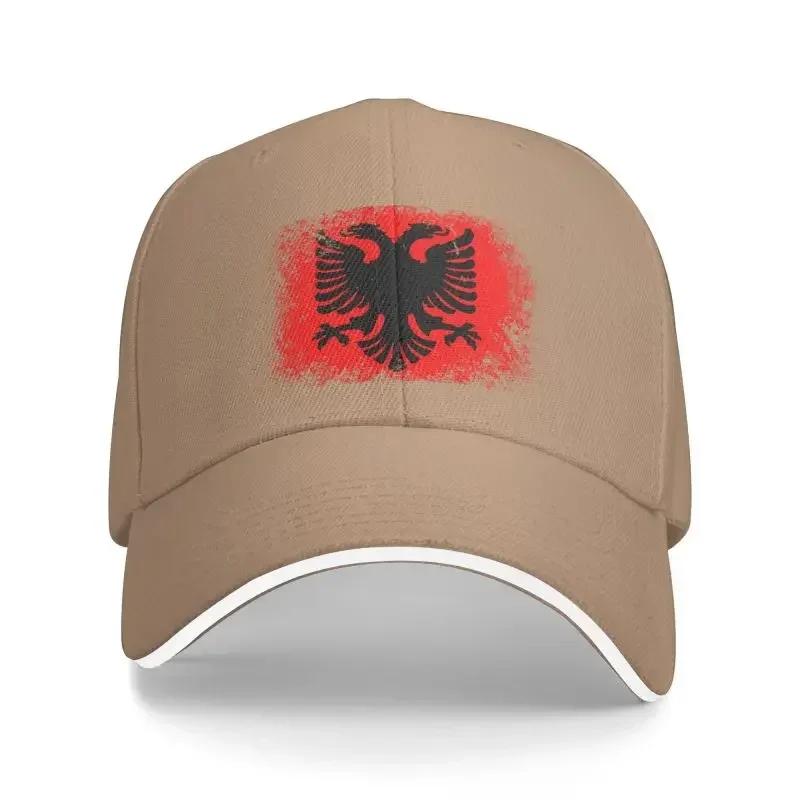 Individuelle Albanien Flagge Baseballkappe Herren Damen Verstellbar Albanischer Adler Wappen Dad Hat Outdoor
