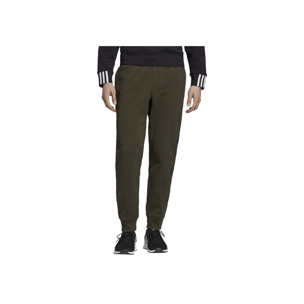 Adidas R.Y.V. Sweat Pants Solid Color Loose Fit Cuffed Casual Pants Men Bottoms Olive-Green ED7214