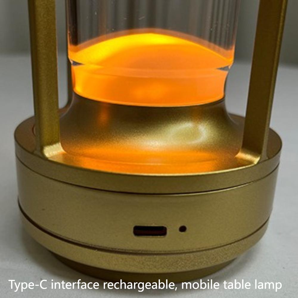 Rechargeable Led Table Lamp USB Camping Light Industrial Style Bedside Lamp  Bedroom