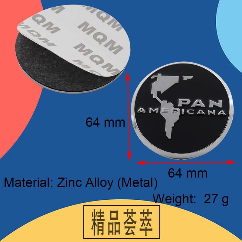 3D Car Styling Pan Americana Highway PANAMERICANA for Car Door Fender Trunk Rear Bonnet Nameplate Decal Emblem Badge Sticker