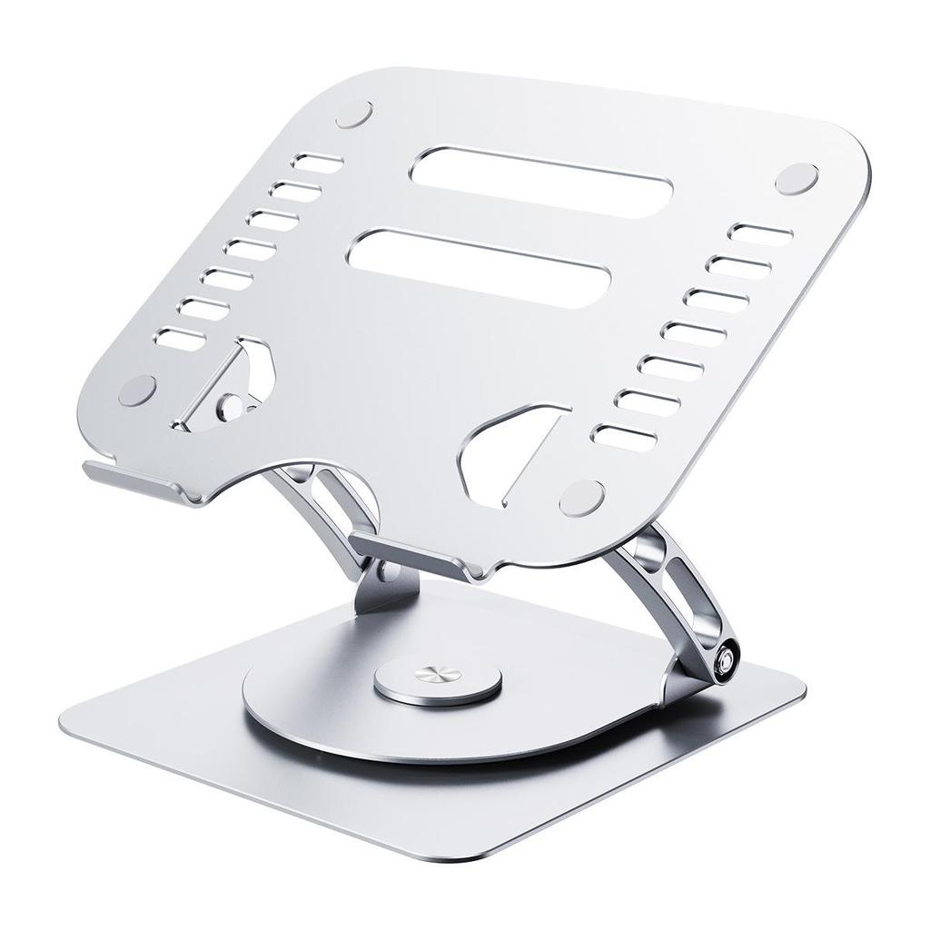 Aluminum Laptop Riser with Dual Fan Cooling