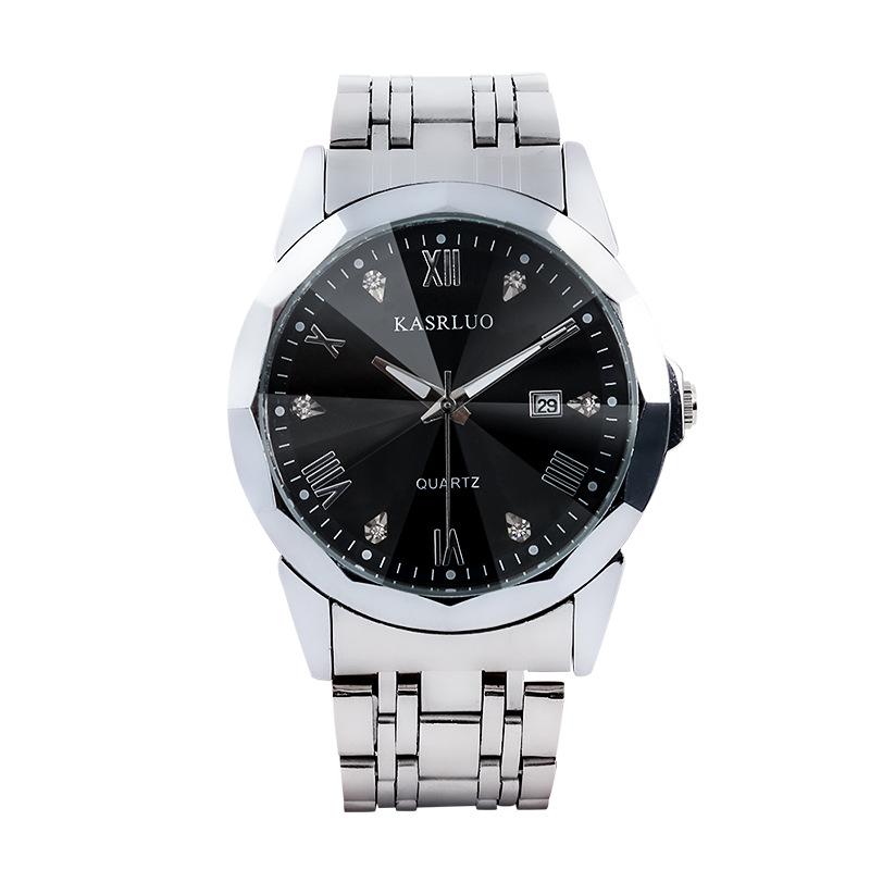 Men'S Watch Business Simple Fashion Trend Calendar Steel Belt High-End Waterproof Men'S Watch Exquisite Luxury