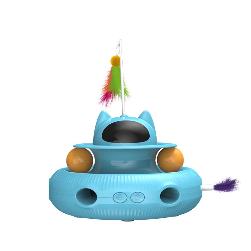 

Умная электрическая лазерная дразнилка для кошек - Саморазвлекающаяся игрушка для питомца Sky Blue