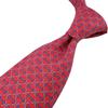 HERMES silk cravate twill tie Red silk Used