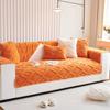 Sofa Cushion Thickened Fleece Cushion Autumn and Winter New Non-Slip Cover Cloth Shu Cotton Velvet Coral Velvet Sofa Cover
