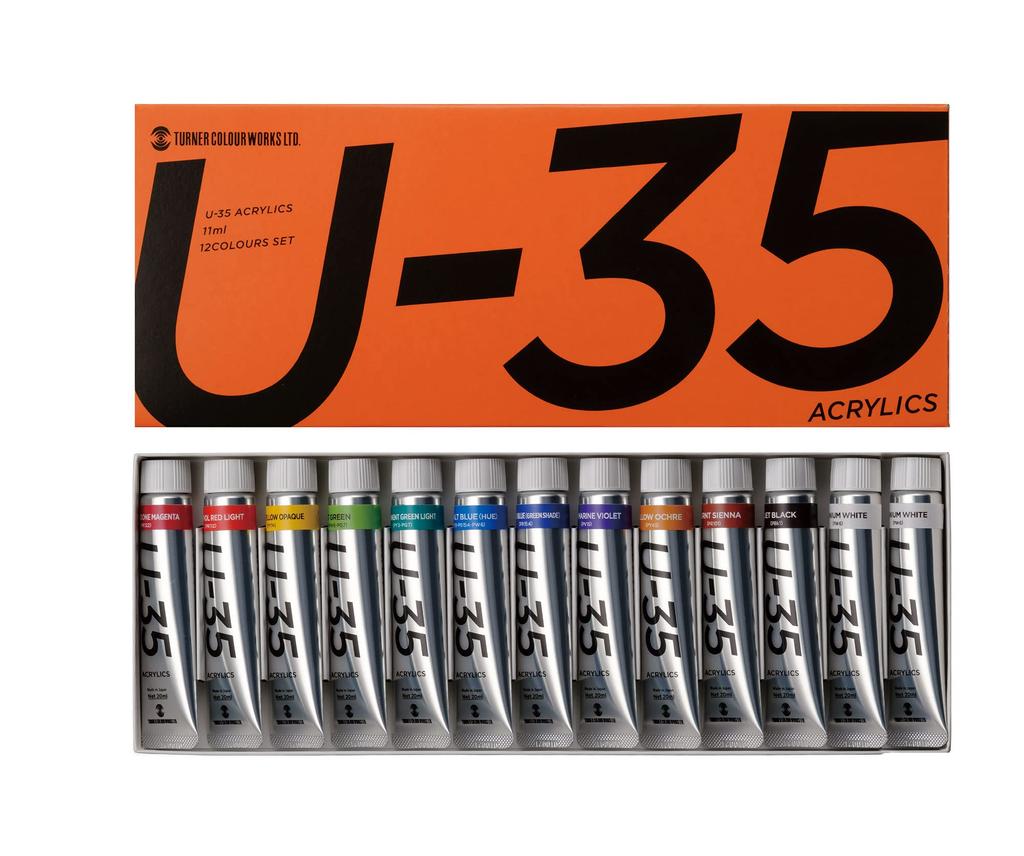 Turner Color Acrylic Paint Heavy Body Type Set UA13C 11ml U-35 13-Color