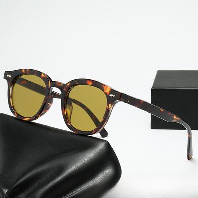 Runde Reisnägel, kleine Box, hochsinnige Sonnenbrille für Damen, Modetrend, Online-Sonnenschutz für Prominente, Sonnenbrille für Männer.