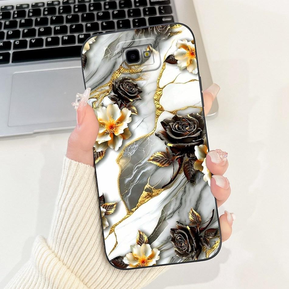 For Samsung Galaxy J4 Core J4+ Beautiful Bow Rose Painting Phone Case For Samsung J4 Plus J4Core Soft Silicone Cases