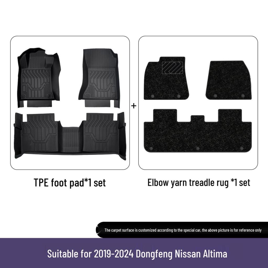 Eco-Friendly TPE 3D All-Weather Floor Mats for Dongfeng Nissan Teana