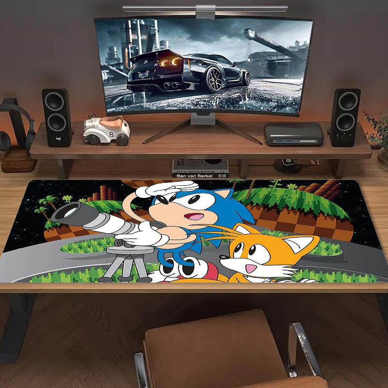 Sonic the Hedgehog4 Print Cushion Non-slip Laptop Tablet Big Mousepad XXL Mat Mini PC Playmat With Lock edge