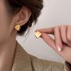 Women's Niche Design Aesthetic Minimalist Geometric Square Stud Earrings