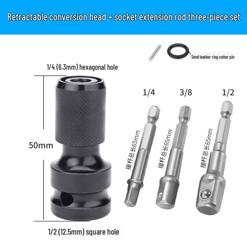 Kit Multifuncțional Adaptor Burghiu Electric și Cheie