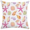 Ocean Starfish Shell Marine Life Print Pattern Cushion Cover Home Sofa Decoration Square Pillow Pillow Cover