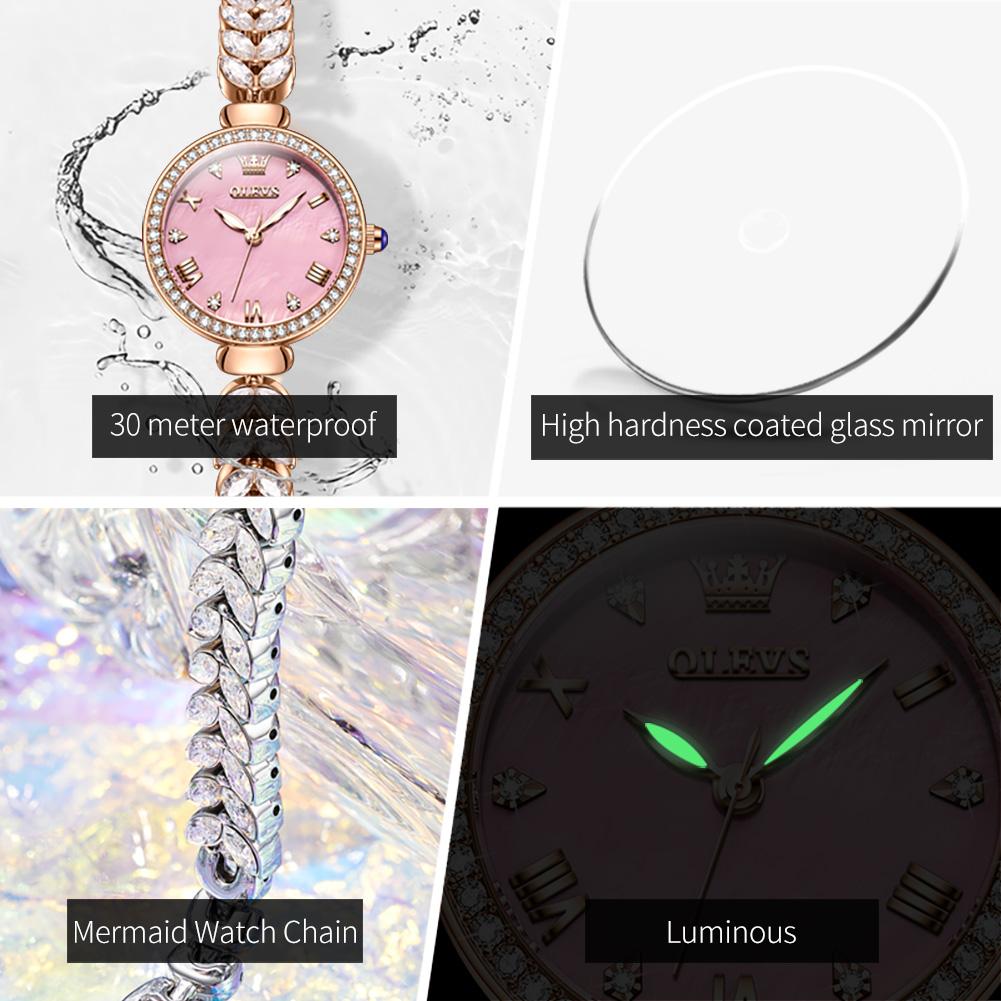 Nuevo Reloj de marca OLEVS, reloj de pulsera ligero de lujo, reloj de cuarzo nicho, reloj
