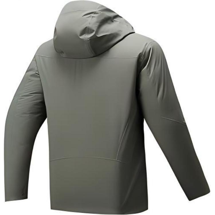 Anta Outdoor Series Letter Loose Hooded Zipper Long Sleeve Down Jacket Men Outerwear Bronze 952446906-1