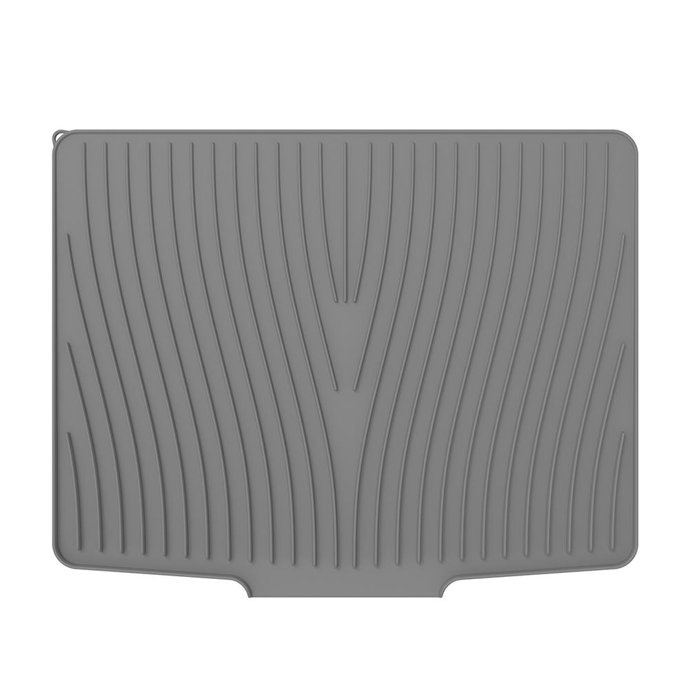 

Силиконовый коврик для сушки посуды, нескользящий коврик для сушки, термостойкий коврик для сушки, кухонные сковороды, подставка под столовую посуду для домашней кухонной стойки 60x48CM