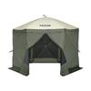 VEVOR Pop Up Gazebo Tent, Pop-Up Screen Tent 6 Sided Canopy Sun Shelter with 6 Removable Privacy Wind Cloths & Mesh Windows