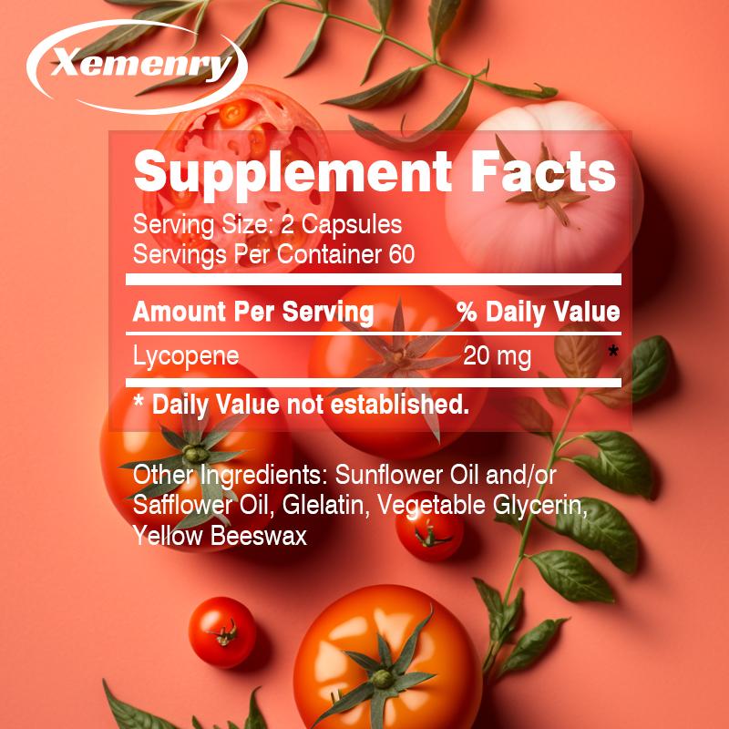 Lycopin-Kapseln 20 mg - Prostata, Augen, Haut, Herz, Antioxidativer Schutz