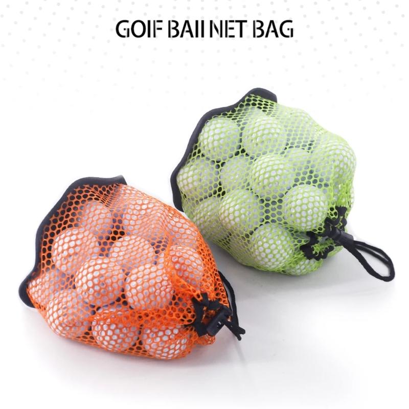 Pack of 4pcs Large Golf Ball Mesh Bags Can Hold 50 Balls Each Polyester Storage Organiser for Sports Gear