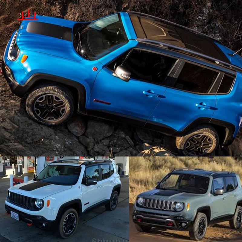 3D Carbon Fiber Scratch Protection Hood Bonnet Film Car Styling Stickers And Decals For Jeep Renegade Accessories