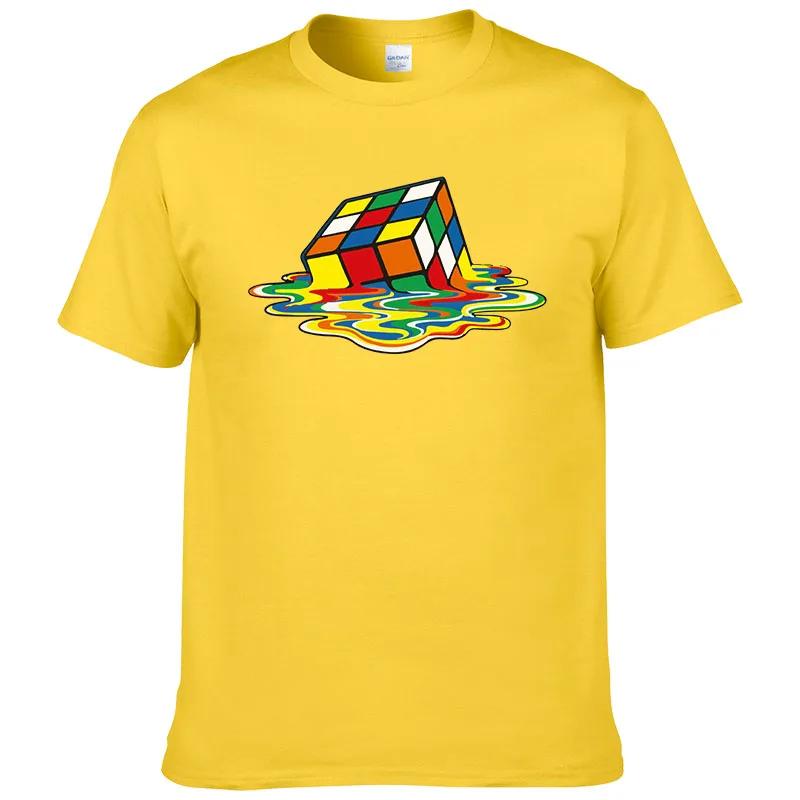 

Літня бавовняна футболка Футболка з принтом Rubik s Funny Hipster Graphic Tee Shirt Топ унісекс для чоловіків з короткими рукавами Класні футболки №304 M зелений