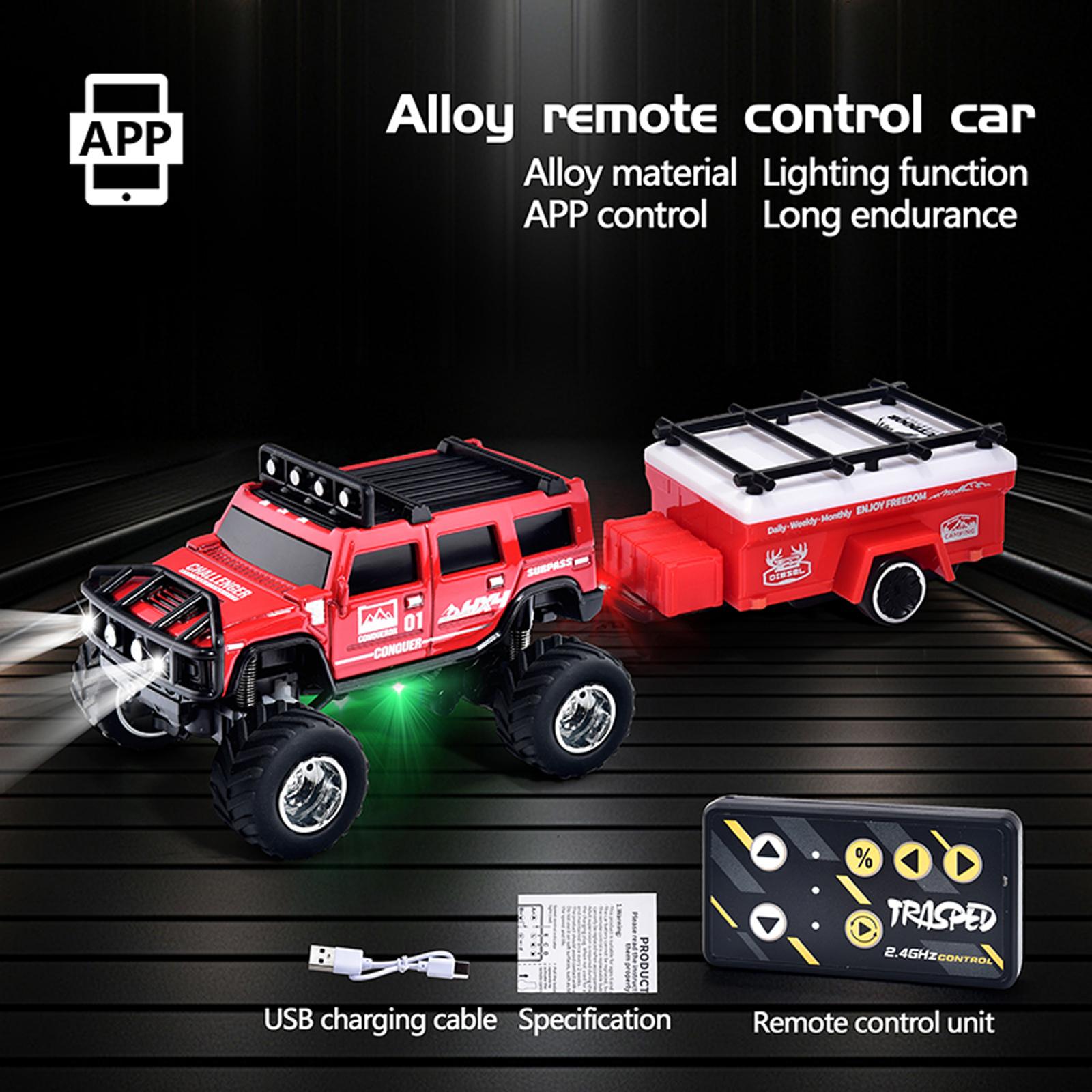 

Road Remote Control Car With Adjustable Speed, Lights And Absorbers, Can Be Connected To Mobile Phone Control One Size