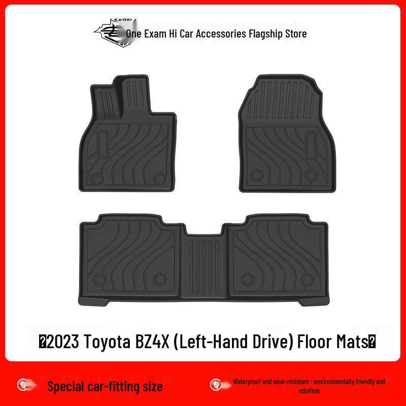 

Коврики для пола Toyota BZ4X 2023 с левым рулем - TPE, Экологичные, Без запаха, Водонепроницаемые