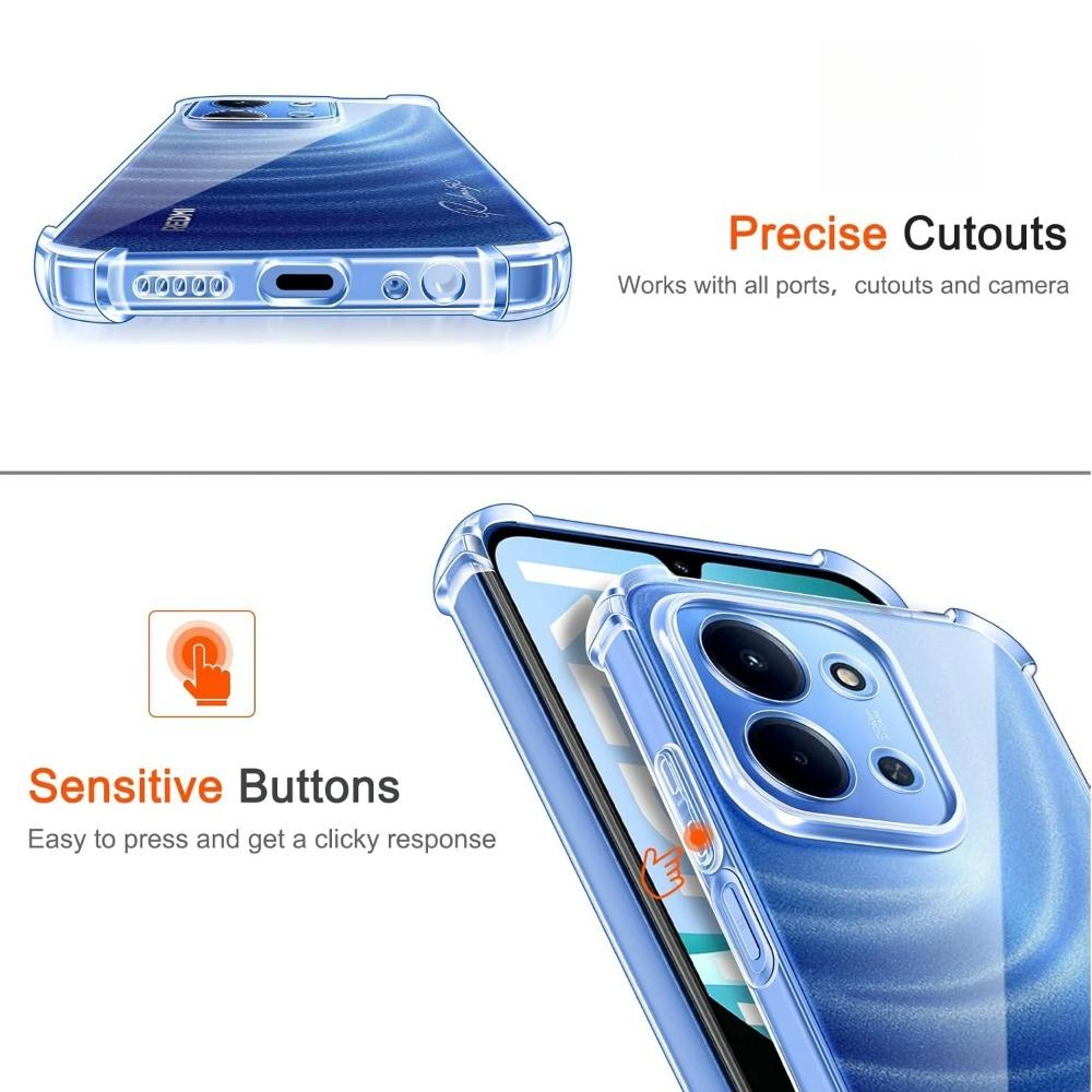 Clear Funda for Xiaomi POCO C85 4G Case Ultra Thin HD Transparent Soft Protection Shockproof Back Cover Capa