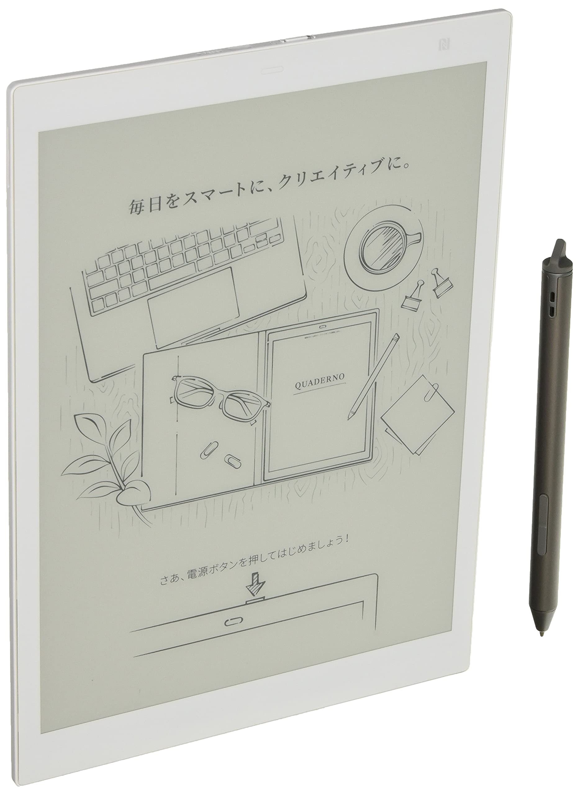 

Fujitsu flexible electronic paper QUADERNO A5 size [Official] 10.3-inch / FMV-DPP04 білий