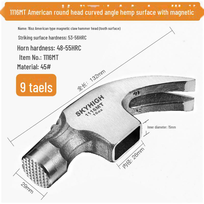 Australian & New Zealand High Carbon Steel Magnetic Claw Woodworking Hammer