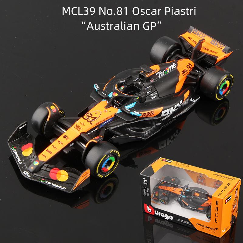 Bburago 1:43 2025 F1 Alloy Car Model Formula Racing Die Cast Toy SF25 RB21 W16 MCL39 Red Bull Mercedes Ferrari McLaren