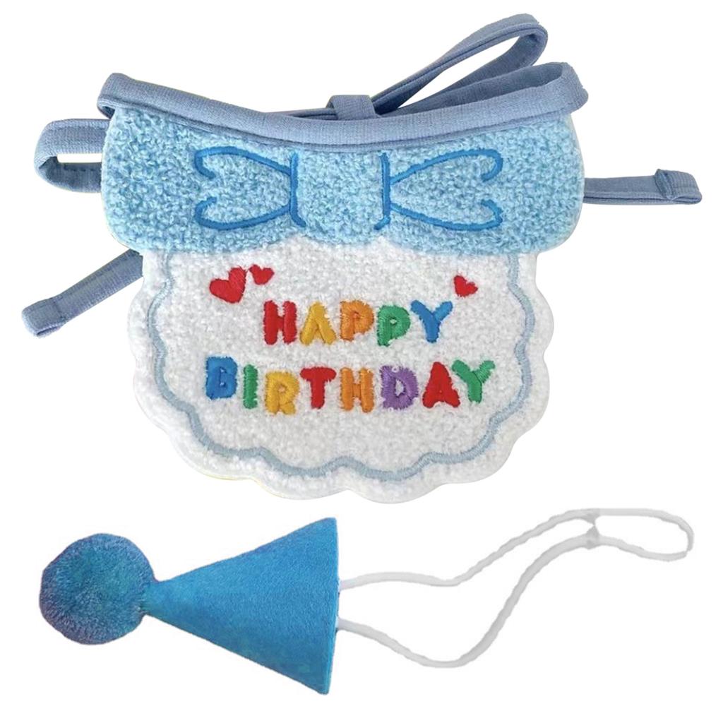 Cat Dog Bibs and Hats Cute Dress Up Hats Bib Funny Photography Props Gift for Birthday Party