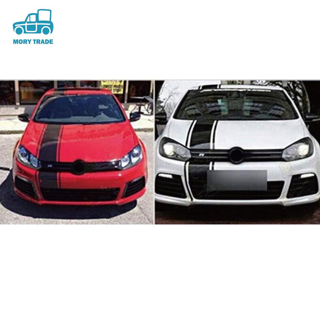 MORYTRADE Hood Sticker Stripe Body Decal Car Automotive 120x25 Black