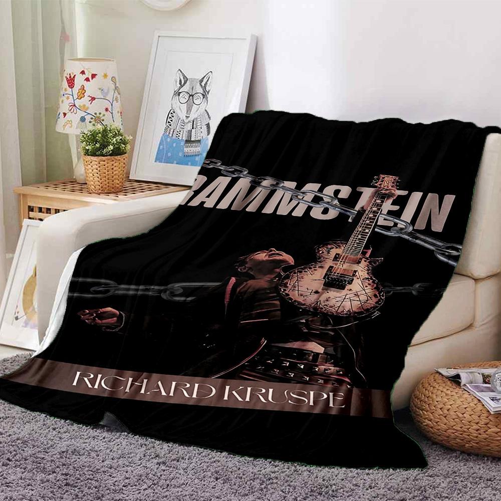 

1pc RAMMSTEIN RICHARD KRUSPE Soft Flannel All-Season Throw for Home, Office, Outdoor UseDurable Comfort 100528 80cmx120cm(31inx47in)