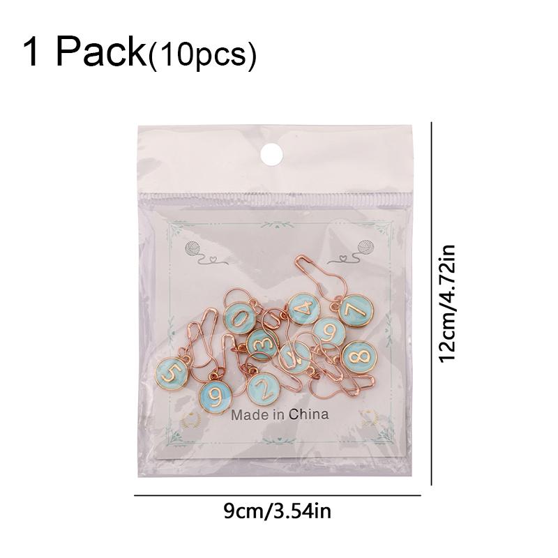 

10 шт. свитера многоцветный сплав прочная пряжка удобный вязальный крючок металлическая пряжка маркер для пряжи пряжка 12*9 см синий