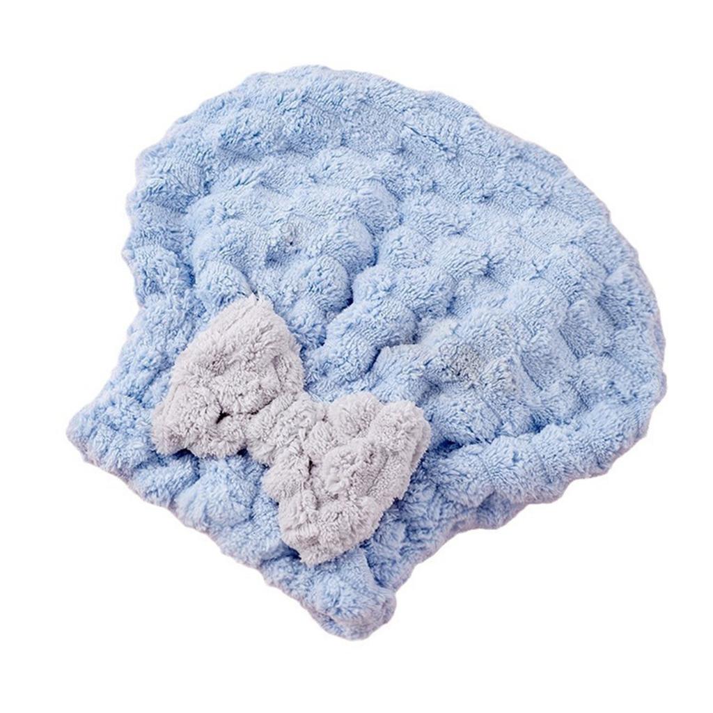 Dry Hair Towel,Ladies Bow Style High-Efficiency Water Absorbing Dry Hair Cap,Quick-Drying Hair Cap,Shower Cap Bath Accessories