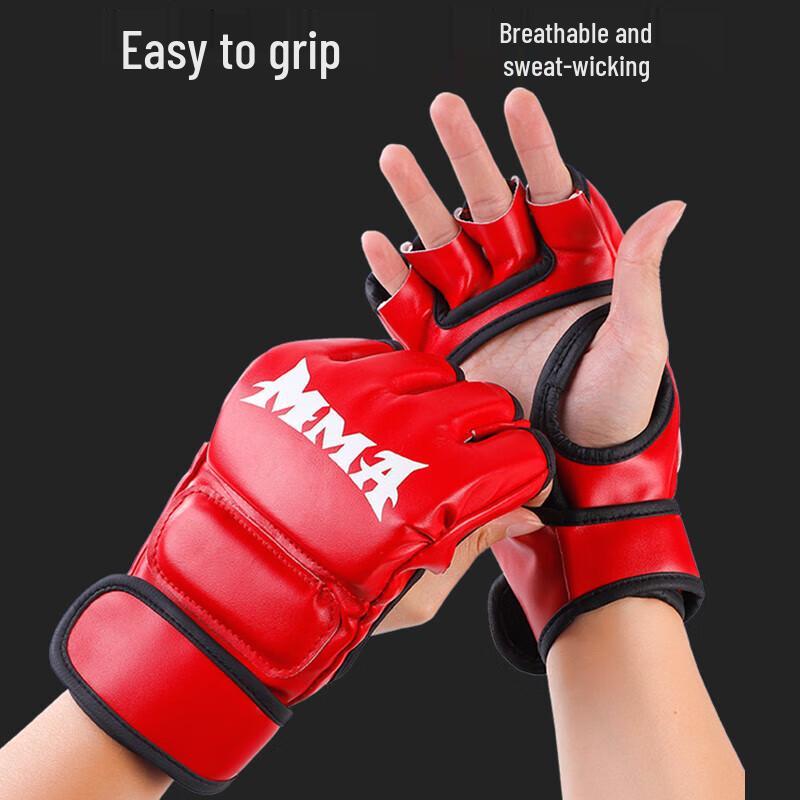 Rękawice Treningowe MMA Bokserskie z Odkrytymi Palcami dla Dorosłych