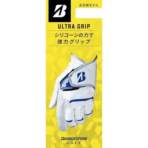 BRIDGESTONE Golf Glove ULTRA GRIP White/Blue Right Hand 25cm Men's GL2506WB25