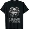 Ancient Greek Mythology Release The Kraken Skull Style Gift TShirt Summer Cotton Short Sleeve ONeck Mens T Shirt New S3XL