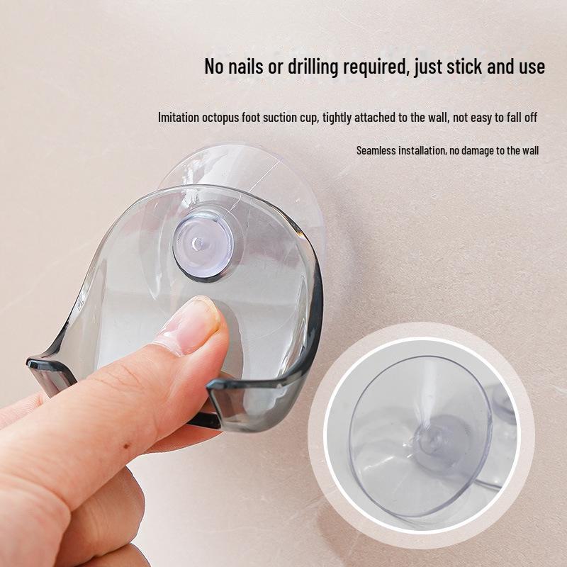 Držák na holicí strojek bez děrování: Nástěnný stojan na holicí strojek s přísavkou