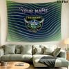 Custom Name Canberra Raiders Printed Tapestry – Wall Hanging for Bedrooms, Dorms, and Home Decor