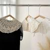 Clothes Accessory Lace Decor Lace Fake Collar Hollow Out Shawl Wrap Ladies Top Collars Detachable Lapel Women
