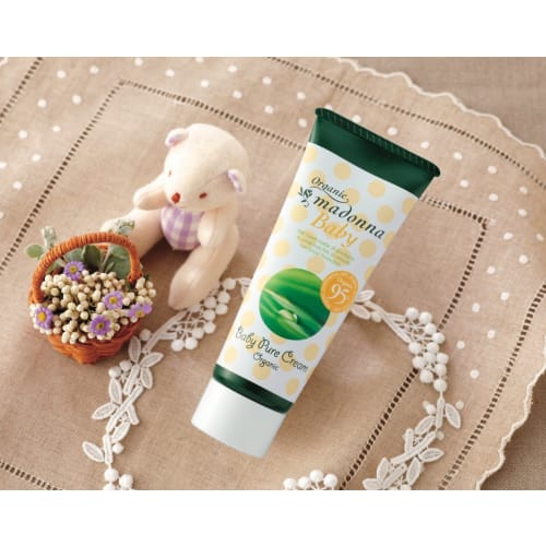 Organic Madonna Baby Pure Cream 70ml, for Newborns and Sensitive Skin, Highly Moisturizing, Color-free, Additive-free, 95% Organic Baby Cream