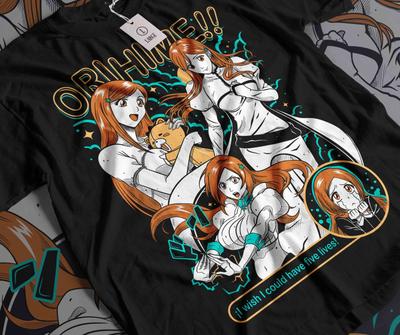 Orihime Inoue TShirt Zaraki Kenpachi Bleach Anime Ichigo Aizen Shirt All Size