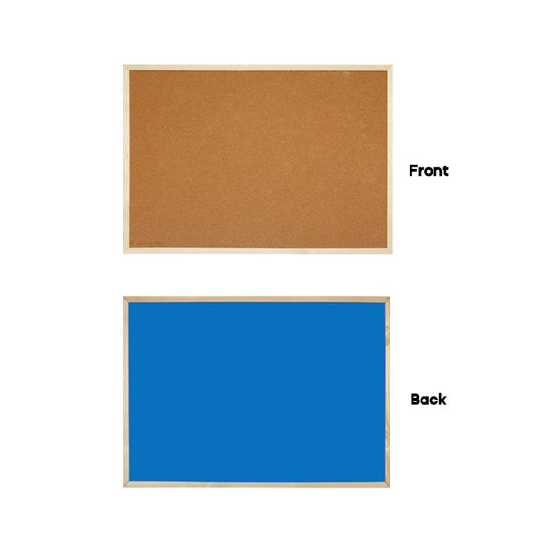 Elegante zweiseitige Kork-Pinwand Nachrichtenwand Heimdeko 30x40CM 40x60CM