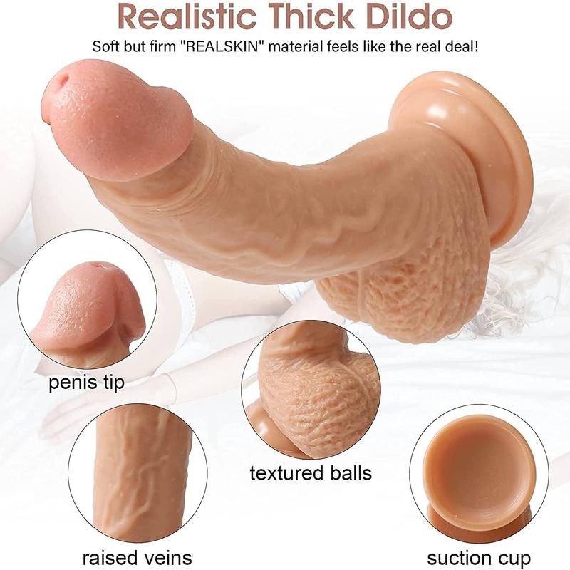 Realistic Squirting Dildo for Women, G-Spot Anal Dildos, Women Sex Toys Ejaculating Dildo with Suction Cup for Women, Gay Solo or Couples Have Fun