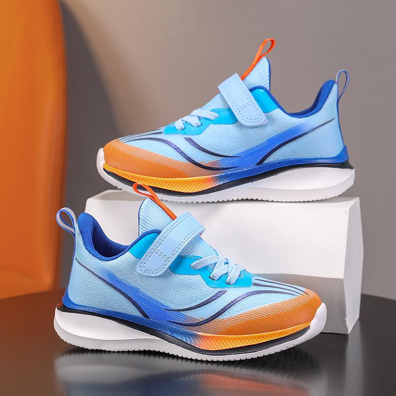 Boys Basketball Sports Shoes for Boys Running Shoes Kids Lightweight Shoes Children's Sneakers Rotary Buttons Outdoor Shoes