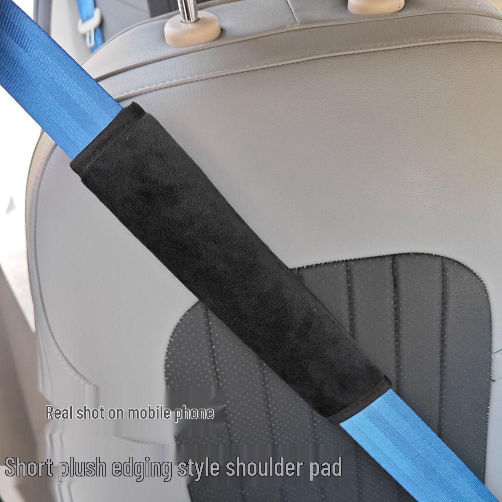 

Plush Polyester Car Seat Belt and Door Handle Cover Set 6*25 чёрный