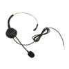 Telephone Headset Single Ear Professional Noise Canceling Adjustable Wired Phone Headset for Call Center Customer